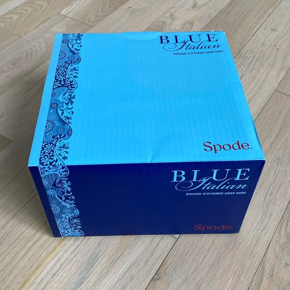 Blue Italian Round Covered Deep Dish - Picture 7 of 11